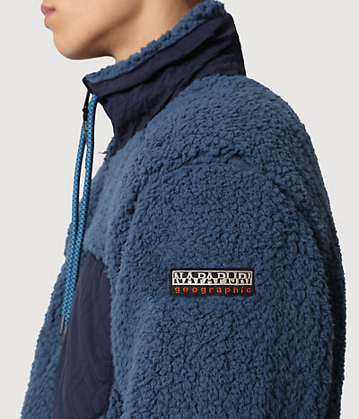 Fleece-Sweatshirt Solda mit durchgehendem Reißverschluss-